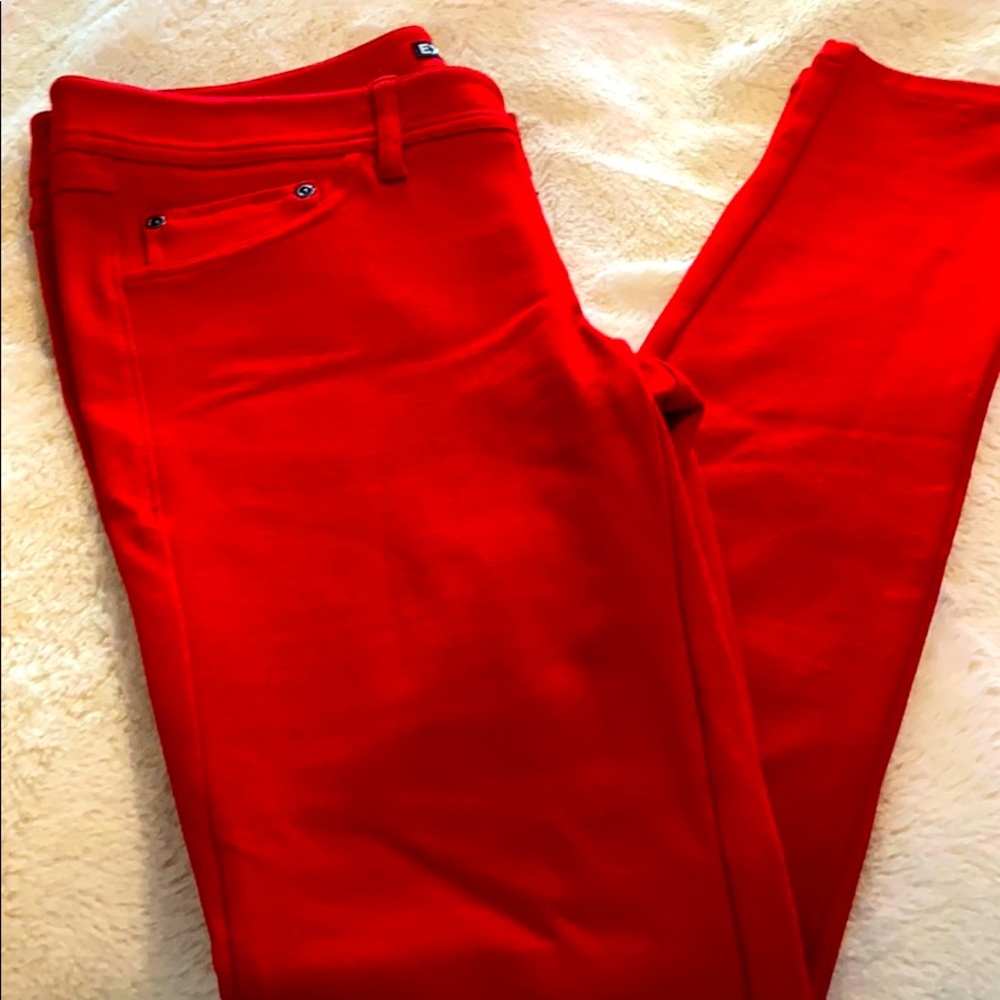 Express red pants stretch